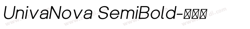 UnivaNova SemiBold字体转换